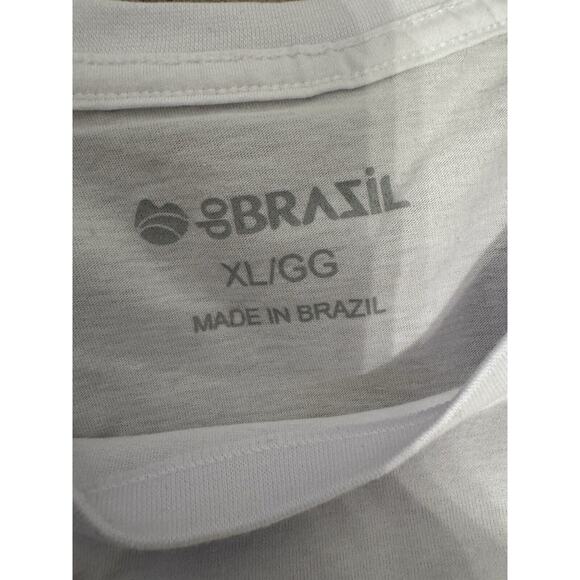 rare vintage brazil graphic white xl t shirt rare Find Hi quality TEE NWOT - Picture 3 of 6